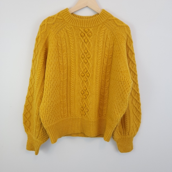 Demylee X J. Crew Balloon Sleeve Sweater. Moving somewhere warm. Never worn - Picture 2 of 9